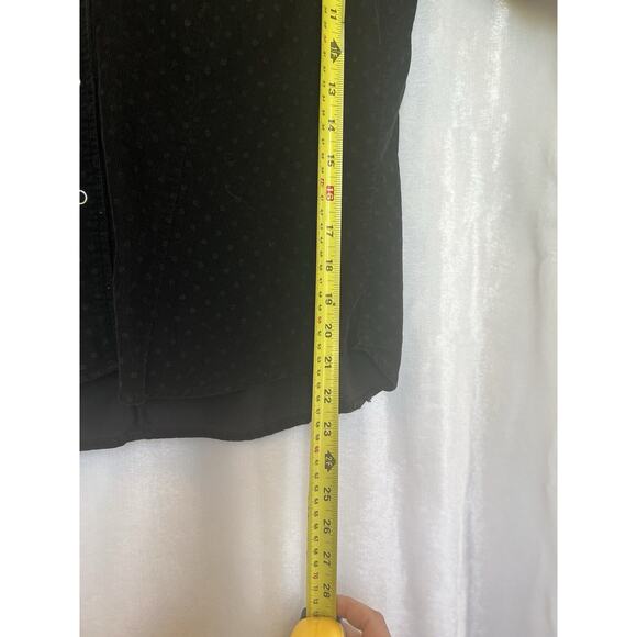 Harve' Benard Womens Snap Down Corduroy Shirt Size M Grunge Casual Preppy Black - Picture 12 of 15